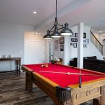 basement with pool table