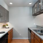 renovated galley kitchen