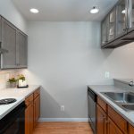 renovated galley kitchen