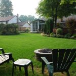 backyard view of sunroom addition