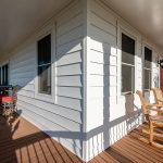 Corner view of wrap around porch
