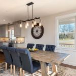 dining and kitchen spaces
